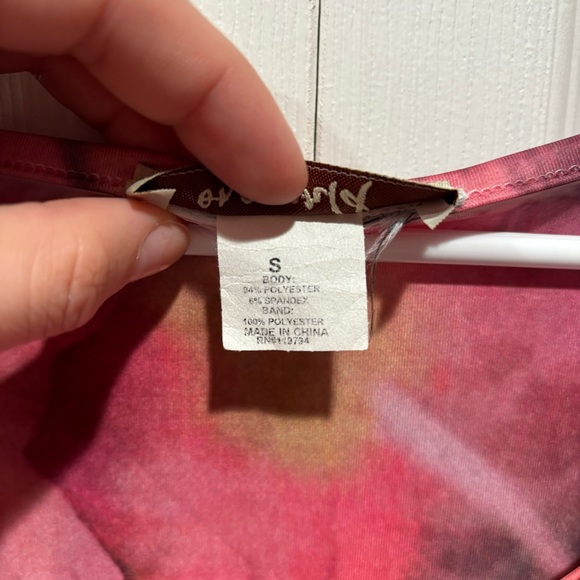 ONE WORLD Women’s Multicolor Floral Mesh Sequin Blouse Top Shirt - size S - Picture 6 of 6